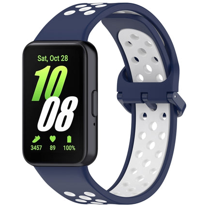 Two Color Breathable Silicone Watch Band, For Samsung Galaxy Fit 3 - DealBuddy