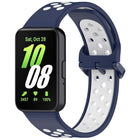 Two Color Breathable Silicone Watch Band, For Samsung Galaxy Fit 3 - DealBuddy