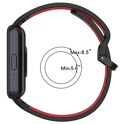 Two Color Breathable Silicone Watch Band, For Samsung Galaxy Fit 3 - DealBuddy