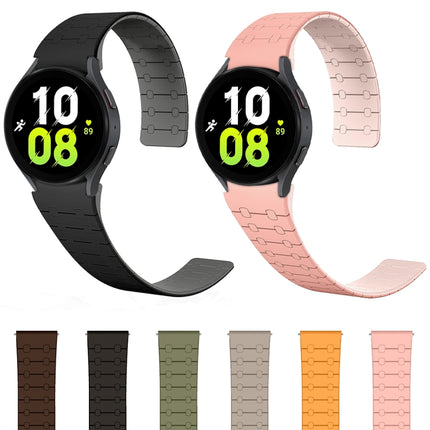 Two Color Loop Magnetic Silicone Watch Band, For Samsung Galaxy Watch 6 / 5 / 4 - DealBuddy