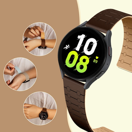 Two Color Loop Magnetic Silicone Watch Band, For Samsung Galaxy Watch 6 / 5 / 4 - DealBuddy
