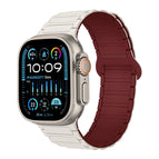 For Apple Watch Ultra 2 49mm / Starlight Wine Red