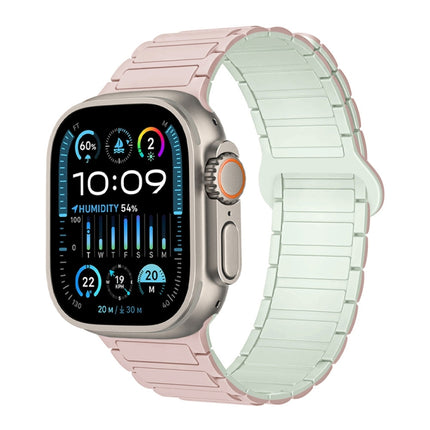 I-Shaped Magnetic Silicone Watch Band, For Apple Watch Series 9 45mm, For Apple Watch Series 9 41mm, For Apple Watch Ultra 49mm - DealBuddy