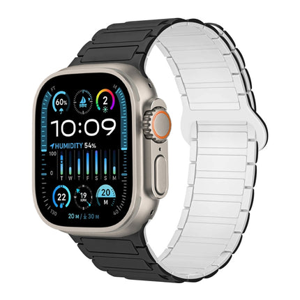 I-Shaped Magnetic Silicone Watch Band, For Apple Watch Series 9 45mm, For Apple Watch Series 9 41mm, For Apple Watch Ultra 49mm - DealBuddy