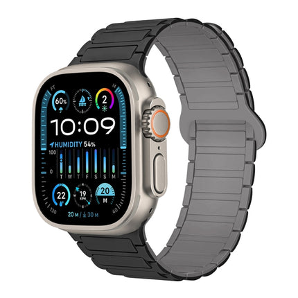 I-Shaped Magnetic Silicone Watch Band, For Apple Watch Series 9 45mm, For Apple Watch Series 9 41mm, For Apple Watch Ultra 49mm - DealBuddy