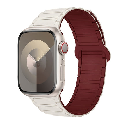 I-Shaped Magnetic Silicone Watch Band, For Apple Watch SE 2022 44mm, For Apple Watch Series 7 41mm, For Apple Watch Series 7 45mm - DealBuddy
