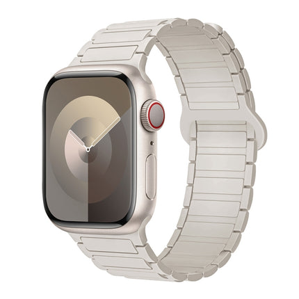I-Shaped Magnetic Silicone Watch Band, For Apple Watch Series 4 44mm, For Apple Watch Series 4 40mm, For Apple Watch Series 3 38mm - DealBuddy
