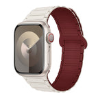 For Apple Watch Series 2 38mm / Starlight Wine Red