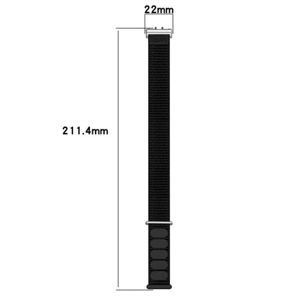Nylon Loop Hook and Loop Fastener Watch Band