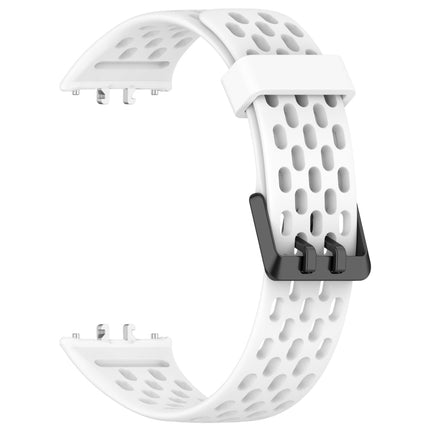 Hole Style Dual Buckle Silicone Watch Band