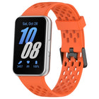Hole Style Dual Buckle Silicone Watch Band, For Samsung Galaxy Fit 3 - DealBuddy