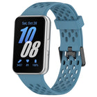 Hole Style Dual Buckle Silicone Watch Band, For Samsung Galaxy Fit 3 - DealBuddy