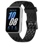 Hole Style Dual Buckle Silicone Watch Band