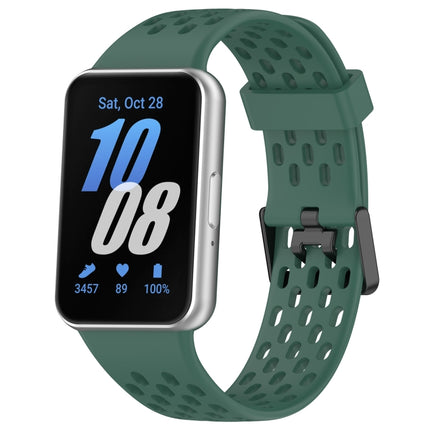 Hole Style Dual Buckle Silicone Watch Band, For Samsung Galaxy Fit 3 - DealBuddy