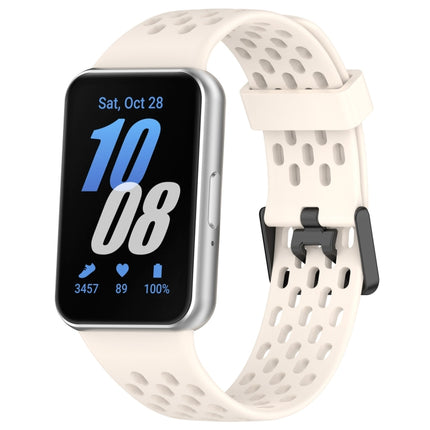 Hole Style Dual Buckle Silicone Watch Band