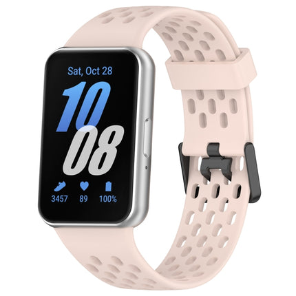 Hole Style Dual Buckle Silicone Watch Band, For Samsung Galaxy Fit 3 - DealBuddy