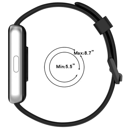 Hole Style Dual Buckle Silicone Watch Band, For Samsung Galaxy Fit 3 - DealBuddy