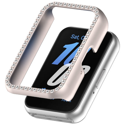 Diamond Half Pack Hollow PC Watch Protective Case, For Samsung Galaxy Fit 3 - DealBuddy