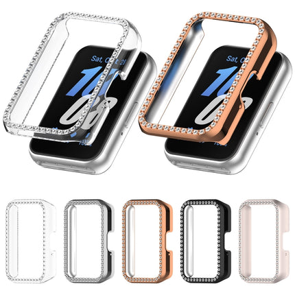 Diamond Half Pack Hollow PC Watch Protective Case, For Samsung Galaxy Fit 3 - DealBuddy