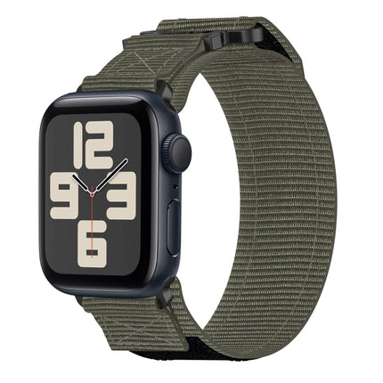 Nylon Hook And Loop Fastener Watch Band, For Apple Watch Series 10 46mm, For Apple Watch Series 10 42mm, For Apple Watch SE 2023 44mm, For Apple Watch SE 2023 40mm, For Apple Watch Ultra 2 49mm, For Apple Watch Series 9 45mm, For Apple Watch Series 9 4...