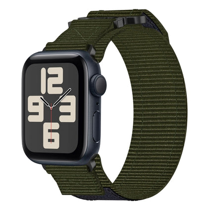 Nylon Hook And Loop Fastener Watch Band, For Apple Watch Series 10 46mm, For Apple Watch Series 10 42mm, For Apple Watch SE 2023 44mm, For Apple Watch SE 2023 40mm, For Apple Watch Ultra 2 49mm, For Apple Watch Series 9 45mm, For Apple Watch Series 9 4...
