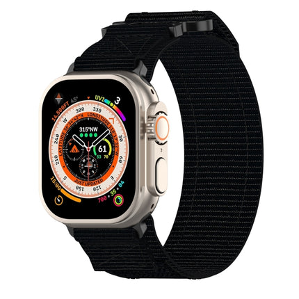 Nylon Hook And Loop Fastener Watch Band, For Apple Watch Series 10 46mm, For Apple Watch Series 10 42mm, For Apple Watch SE 2023 44mm, For Apple Watch SE 2023 40mm, For Apple Watch Ultra 2 49mm, For Apple Watch Series 9 45mm, For Apple Watch Series 9 4...