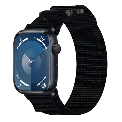 Nylon Hook And Loop Fastener Watch Band, For Apple Watch Series 10 46mm, For Apple Watch Series 10 42mm, For Apple Watch SE 2023 44mm, For Apple Watch SE 2023 40mm, For Apple Watch Ultra 2 49mm, For Apple Watch Series 9 45mm, For Apple Watch Series 9 4...