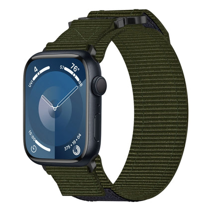 Nylon Hook And Loop Fastener Watch Band, For Apple Watch Series 10 46mm, For Apple Watch Series 10 42mm, For Apple Watch SE 2023 44mm, For Apple Watch SE 2023 40mm, For Apple Watch Ultra 2 49mm, For Apple Watch Series 9 45mm, For Apple Watch Series 9 4...
