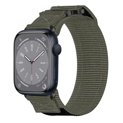 Nylon Hook And Loop Fastener Watch Band, For Apple Watch Series 10 46mm, For Apple Watch Series 10 42mm, For Apple Watch SE 2023 44mm, For Apple Watch SE 2023 40mm, For Apple Watch Ultra 2 49mm, For Apple Watch Series 9 45mm, For Apple Watch Series 9 4...
