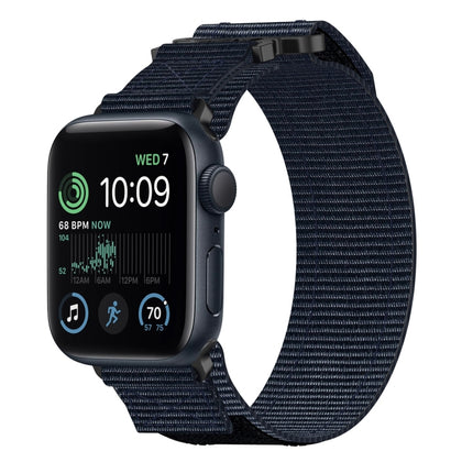 Nylon Hook And Loop Fastener Watch Band, For Apple Watch Series 8 45mm, For Apple Watch SE 2022 40mm, For Apple Watch SE 2022 44mm, For Apple Watch Series 7 41mm, For Apple Watch Series 7 45mm, For Apple Watch SE 40mm, For Apple Watch SE 44mm          ...