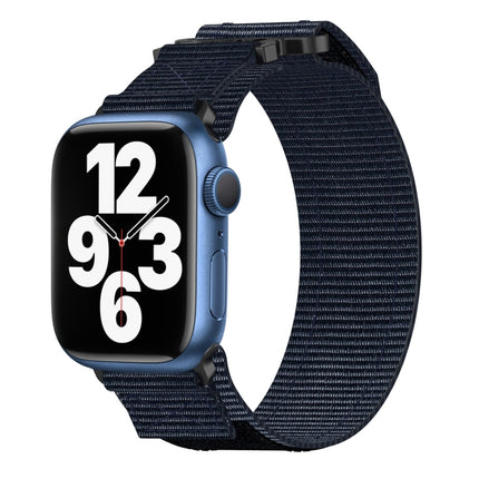 Nylon Hook And Loop Fastener Watch Band, For Apple Watch Series 8 45mm, For Apple Watch SE 2022 40mm, For Apple Watch SE 2022 44mm, For Apple Watch Series 7 41mm, For Apple Watch Series 7 45mm, For Apple Watch SE 40mm, For Apple Watch SE 44mm          ...