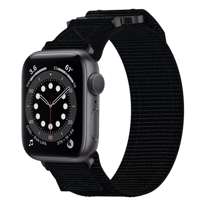 Nylon Hook And Loop Fastener Watch Band, For Apple Watch Series 8 45mm, For Apple Watch SE 2022 40mm, For Apple Watch SE 2022 44mm, For Apple Watch Series 7 41mm, For Apple Watch Series 7 45mm, For Apple Watch SE 40mm, For Apple Watch SE 44mm          ...