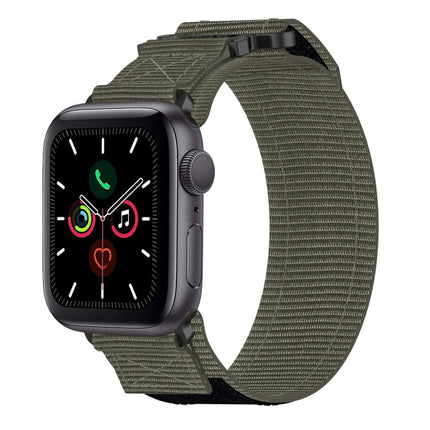 Nylon Hook And Loop Fastener Watch Band, For Apple Watch Series 5 44mm, For Apple Watch Series 5 40mm, For Apple Watch Series 4 44mm, For Apple Watch Series 4 40mm, For Apple Watch Series 3 38mm, For Apple Watch Series 3 42mm                           ...