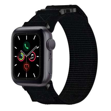 Nylon Hook And Loop Fastener Watch Band, For Apple Watch Series 5 44mm, For Apple Watch Series 5 40mm, For Apple Watch Series 4 44mm, For Apple Watch Series 4 40mm, For Apple Watch Series 3 38mm, For Apple Watch Series 3 42mm                           ...