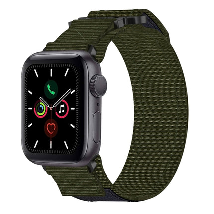 Nylon Hook And Loop Fastener Watch Band, For Apple Watch Series 5 44mm, For Apple Watch Series 5 40mm, For Apple Watch Series 4 44mm, For Apple Watch Series 4 40mm, For Apple Watch Series 3 38mm, For Apple Watch Series 3 42mm                           ...