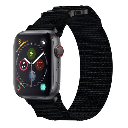 Nylon Hook And Loop Fastener Watch Band, For Apple Watch Series 5 44mm, For Apple Watch Series 5 40mm, For Apple Watch Series 4 44mm, For Apple Watch Series 4 40mm, For Apple Watch Series 3 38mm, For Apple Watch Series 3 42mm                           ...