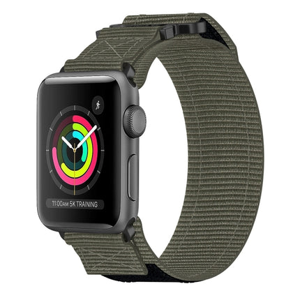 Nylon Hook And Loop Fastener Watch Band, For Apple Watch Series 5 44mm, For Apple Watch Series 5 40mm, For Apple Watch Series 4 44mm, For Apple Watch Series 4 40mm, For Apple Watch Series 3 38mm, For Apple Watch Series 3 42mm                           ...