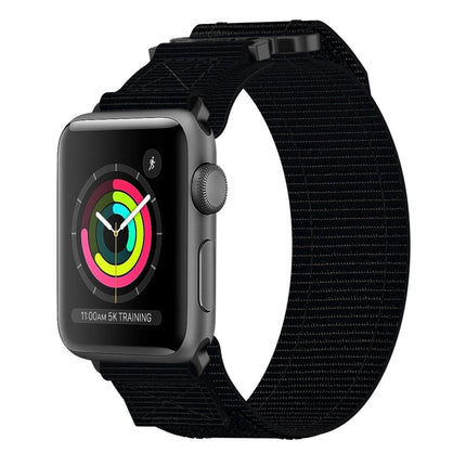 Nylon Hook And Loop Fastener Watch Band, For Apple Watch 38mm - DealBuddy