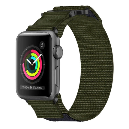 Nylon Hook And Loop Fastener Watch Band, For Apple Watch 38mm - DealBuddy