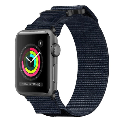Nylon Hook And Loop Fastener Watch Band, For Apple Watch 38mm - DealBuddy