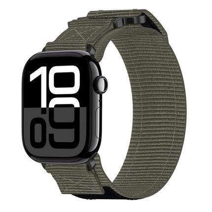 Nylon Hook And Loop Fastener Watch Band, For Apple Watch Series 10 46mm, For Apple Watch Series 10 42mm, For Apple Watch SE 2023 44mm, For Apple Watch SE 2023 40mm, For Apple Watch Ultra 2 49mm, For Apple Watch Series 9 45mm, For Apple Watch Series 9 4...