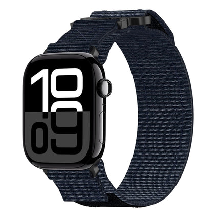 Nylon Hook And Loop Fastener Watch Band, For Apple Watch Series 10 46mm, For Apple Watch Series 10 42mm, For Apple Watch SE 2023 44mm, For Apple Watch SE 2023 40mm, For Apple Watch Ultra 2 49mm, For Apple Watch Series 9 45mm, For Apple Watch Series 9 4...