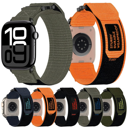 Nylon Hook And Loop Fastener Watch Band, For Apple Watch 38mm - DealBuddy