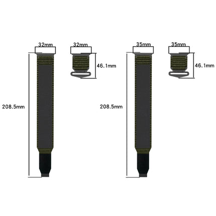 Nylon Hook And Loop Fastener Watch Band, For Apple Watch 38mm - DealBuddy