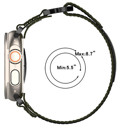 Nylon Hook And Loop Fastener Watch Band, For Apple Watch 38mm - DealBuddy