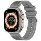 Ordinary Buckle Hybrid Nylon Braid Silicone Watch Band