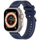Ordinary Buckle Hybrid Nylon Braid Silicone Watch Band