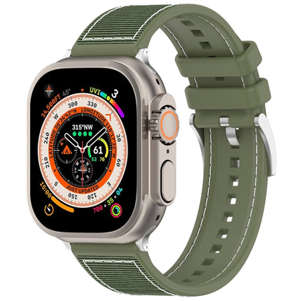 Official Buckle Hybrid Nylon Braid Silicone Watch Band