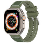 Official Buckle Hybrid Nylon Braid Silicone Watch Band