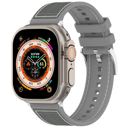 Official Buckle Hybrid Nylon Braid Silicone Watch Band, For Apple Watch 42mm, For Apple Watch 38mm - DealBuddy